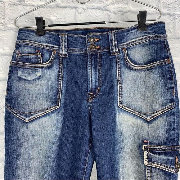 Jeanstar washed denim capris women size 10 - Picture 4 of 12